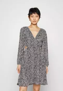Повседневное платье MICHAEL Michael Kors, черно-белый