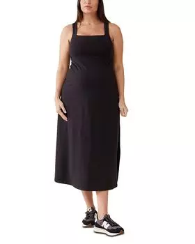 Повседневное платье миди для беременных Ingrid & Isabel, черный