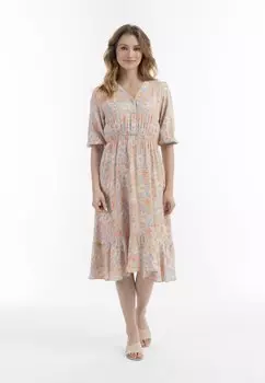 Повседневное платье MIDI MIT BLUMENPRINT usha, синий