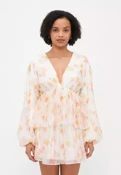 Повседневное платье MINI DRESS Gina Tricot Petite, белый