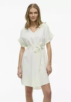 Повседневное платье MINI KURZARM VILA, белый