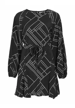 Повседневное платье MINI LANGRMELIGES VILA, черный