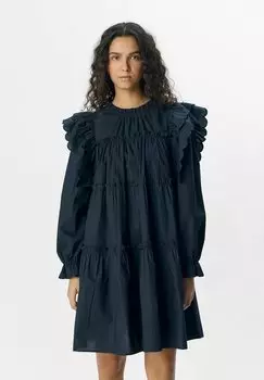 Повседневное платье MINI OBJHOPE Object, темно-синий