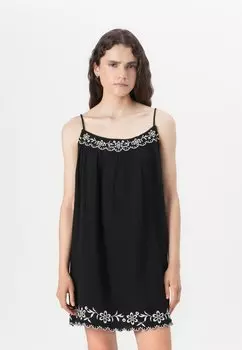 Повседневное платье MINI SWING DRESS GAP, черный