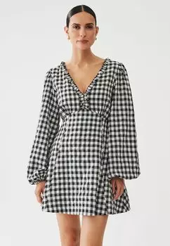 Повседневное платье MINI THE FATED, цвет gingham