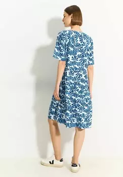 Повседневное платье MIT Cecil, синий металлик