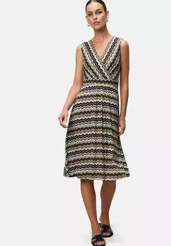 Повседневное платье MIT CHEVRON-MUSTER zero, бежевый