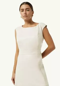 Повседневное платье MIT DEKORATIVEN TEILUNGSNHTEN comma, песочный