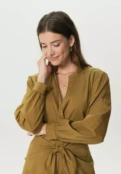 Повседневное платье MIT KNOTEN-DETAIL Sissy-Boy, светло-коричневый