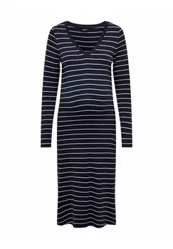 Повседневное платье MIT LANGEN RMELN MAMA V-AUSSCHNITT ONLY MATERNITY, темно-синий