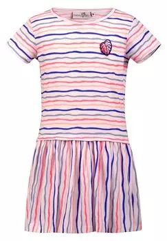 Повседневное платье MIT PATCH happy girls, цвет neon coral