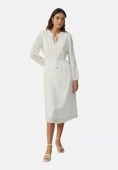 Повседневное платье MIT RSCHENKRAGEN s.Oliver BLACK LABEL, кремовый