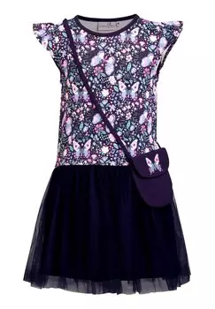 Повседневное платье MIT SCHMETTERLINGTASCHE happy girls, цвет navy