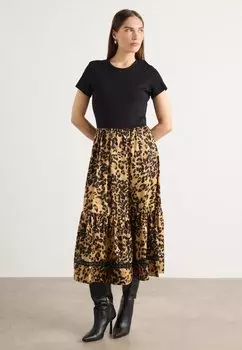 Повседневное платье MIX MEDIA DRESS DKNY, черный