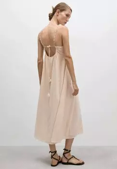 Повседневное платье MOON Mango, кремовый