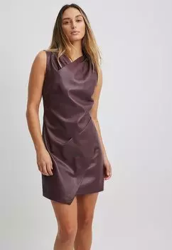 Повседневное платье NA-KD, цвет burgundy