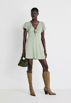 Повседневное платье Nani Pepe Jeans, стираный зеленый
