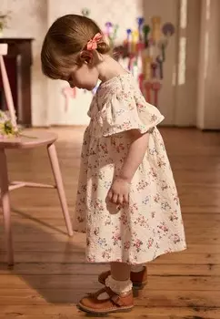 Повседневное платье Next, бежевый