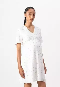 Повседневное платье OLMROCCI CILA V NECK CALF DRESS ONLY MATERNITY, кремовый