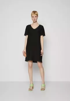 Повседневное платье ONLCELINE PAULA V NECK DRESS ONLY Tall, черный