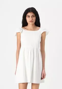 Повседневное платье ONLDEFFIE DOBBY SHORT DRESS ONLY, кремовый