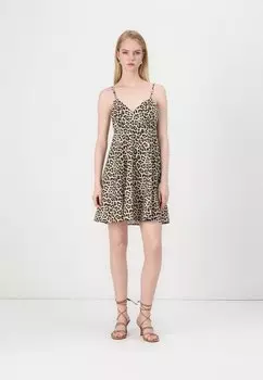 Повседневное платье ONLLOWA STRAP DRESS ONLY, бежевый