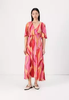 Повседневное платье ONLPHILINERE FLARED LONG DRESS ONLY, розовый