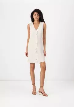 Повседневное платье ONLSIESTA BLEND SHORT DRESS ONLY, слоновая кость