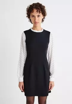 Повседневное платье ONLTADIA O NECK 2 IN 1 DRESS ONLY, черный