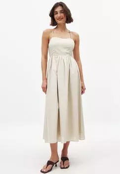 Повседневное платье OPEN BACK DETAIL NA-KD, бежевый