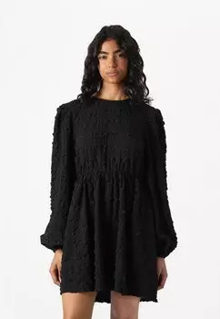 Повседневное платье OPEN BACK Gina Tricot, черный