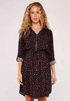 Повседневное платье PAINTERLY DOT Apricot, цвет navy