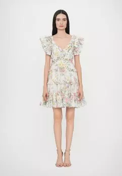 Повседневное платье PARADISE GARDEN BACKLESS MINI DRESS Needle & Thread, розовый