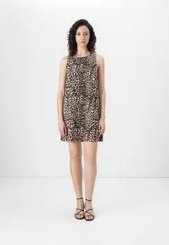 Повседневное платье PCJOSELLA O NECK SHORT DRESS Pieces, черный