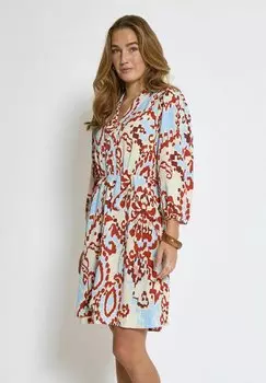 Повседневное платье PCTIANA V-NECK PEPPERCORN, оранжевый