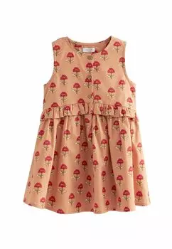 Повседневное платье PEPLUM REGULAR FIT Next, цвет soft orange woodblock