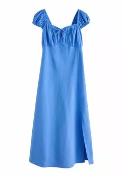 Повседневное платье PETITE FIT - PUFF SLEEVE Next, синий
