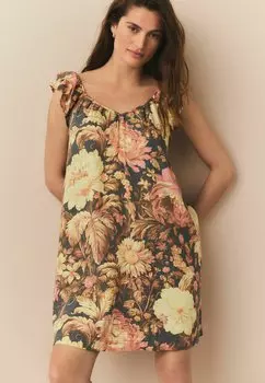 Повседневное платье PETITE FIT - RUFFLE SLEEVE Next, синий