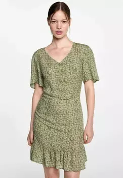 Повседневное платье PRADO Mango Kids, зеленый