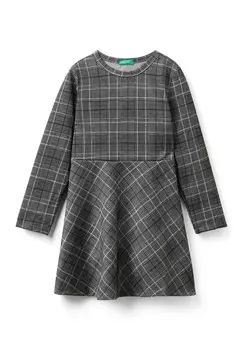 Повседневное платье PRINCE OF WALES United Colors of Benetton, черный