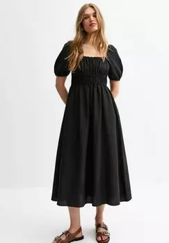Повседневное платье PUFF SLEEVE MIDI New Look, черный