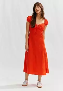 Повседневное платье PUFF SLEEVE Next, красный
