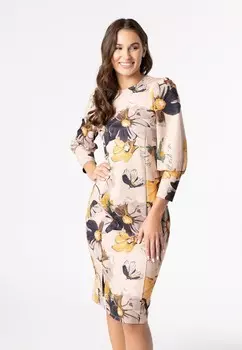 Повседневное платье QUIOSQUE, бежевый