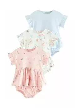 Повседневное платье REGULAR FIT - 3 PACK Next, фуксия