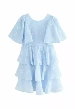 Повседневное платье REGULAR FIT - EMBROIDERED FLOWER Laura Ashley, синий