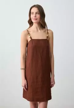 Повседневное платье REGULAR FIT Jimmy Key, темно-коричневый