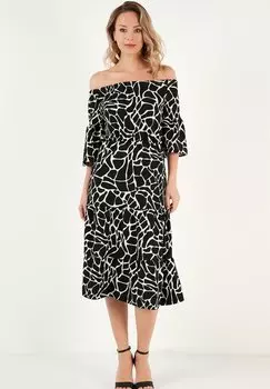 Повседневное платье REGULAR FIT LELA, цвет black white