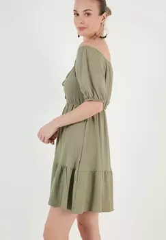 Повседневное платье REGULAR FIT LELA, оливково-зеленый
