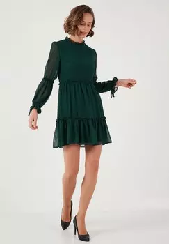 Повседневное платье REGULAR FIT LELA, темно-зеленый