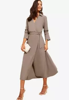 Повседневное платье REGULAR FIT - LONG SLEEVE BELTED TAILORED Friends Like These, коричневый